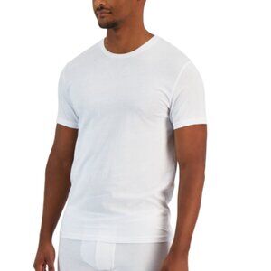 Alfani Men's 4-Pk. Regular -Fit Solid Cotton Undershirts White Size XL 5621